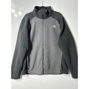 The North Face Gray Full Zip Long Sleeve 2 Zip Pockets Jacket Mens Size L